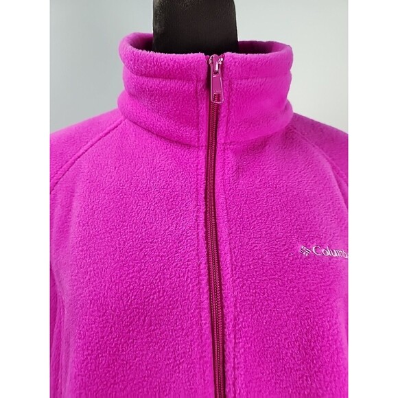 Columbia Womens 1X Benton Springs Full-Zip Fleece Jacket Zipper Pockets - Picture 2 of 15